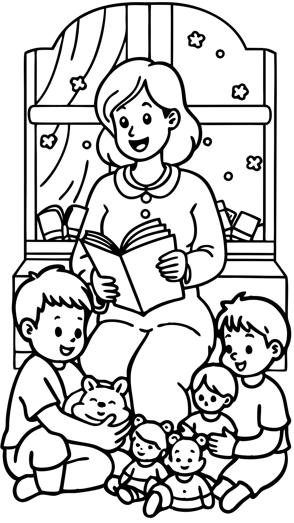 mom coloring page